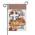 thumbnail image 1 of Welcome Thanksgiving Pumpkin Harvest Garden Flag Double Sided Welcome Flag for Garden Lawn Home Autumn Thanksgiving Christmas 12.5x18inch, 1 of 4