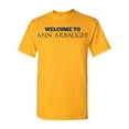 thumbnail image 1 of Welcome To Ann Arbaugh Football Michigan Adult T-Shirt Tee, 1 of 2