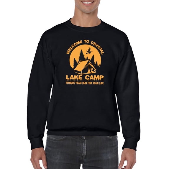 Welcome To Crystal Lake Camp Sweatshirt Men -Image by Shutterstock, Male 5X-Large