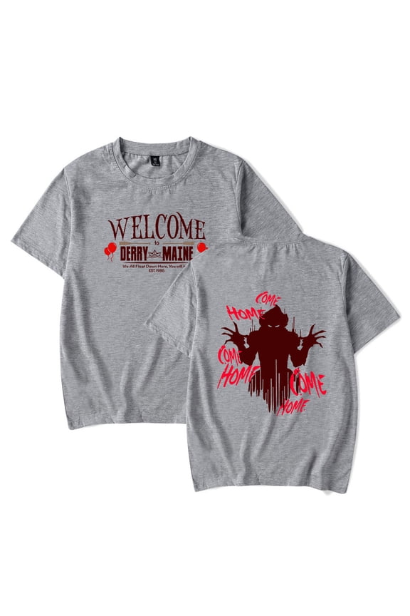 Welcome To Derry Merch 2025 T-shirt New Cool Short Sleeves Men And Women Hip Hop Clothing