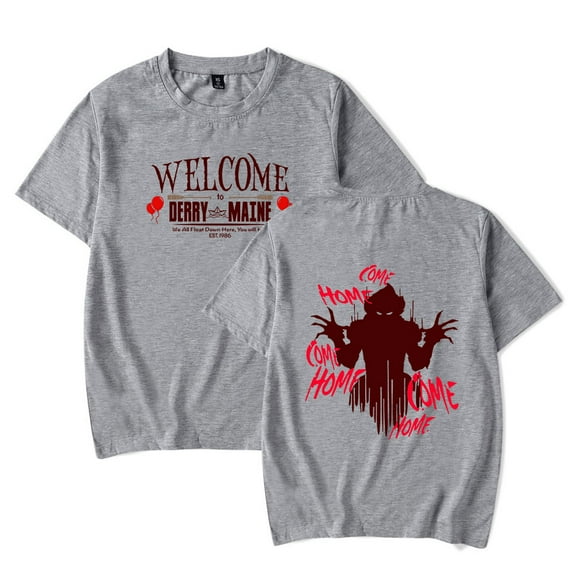 Welcome To Derry Merch 2025 T-shirt New Cool Short Sleeves Men And Women Hip Hop Clothing