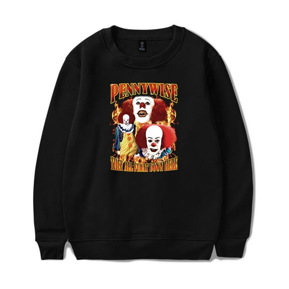 Welcome To Derry Merch Long-sleeved Men's And Women's Casual Trendy Sweatshirts Hip-hop Street Wear