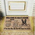 To Dog'S House Beagle Dog Door Mat Dog Rules Indoor Entrance