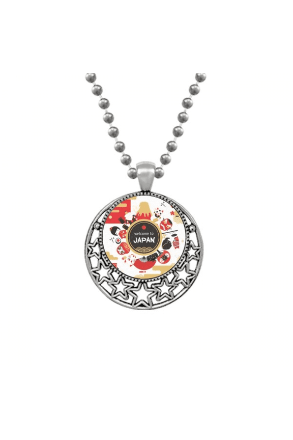 Welcome To Japan Japanese Style Sushi Necklaces Pendant Retro Moon Stars Jewelry