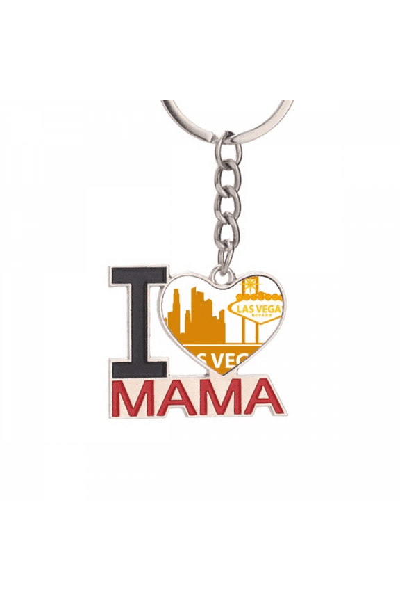 Welcome To Las Vegas Nevada America Keychain Metal Keyring Holder Love MAMA Mother