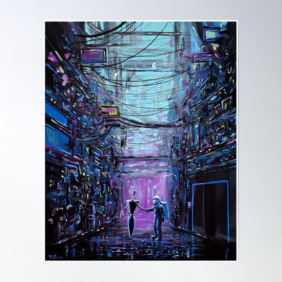 Welcome To Mainframe Poster Wall Art, Modern Wall Decor, 8x12 UNFRAMED