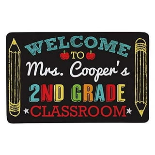 Horizontal Large Custom Classroom Welcome Banner Sign for Teachers, Se