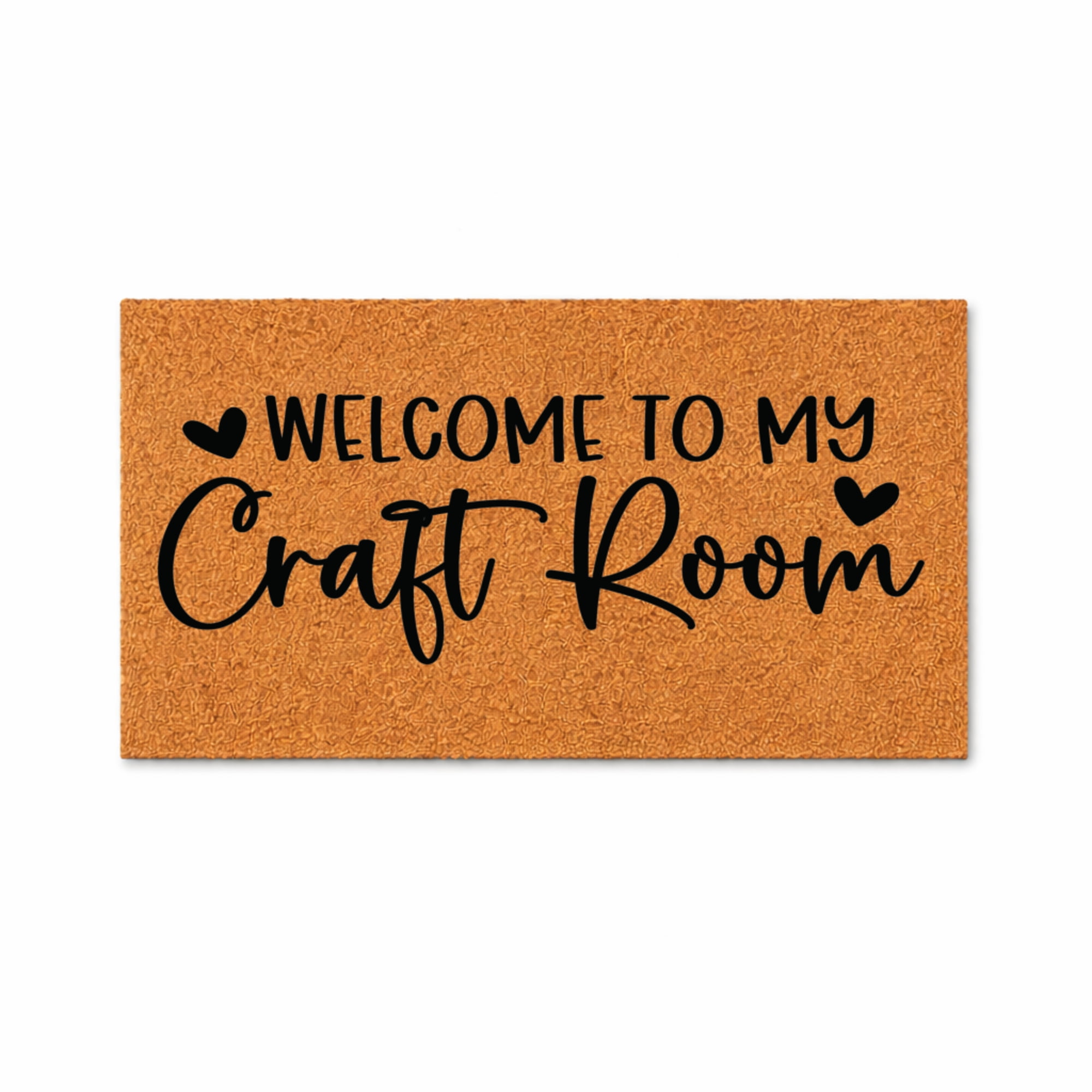 Welcome To My Craft Room Doormat, Indoor Outdoor Entryway Mat, Non Slip Decorative Door Mat (24x36 inches) WoodByStu 4432