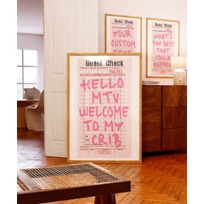 Welcome To My Crib Welcome Sign Entryway Wall Art Unframed Paper Print