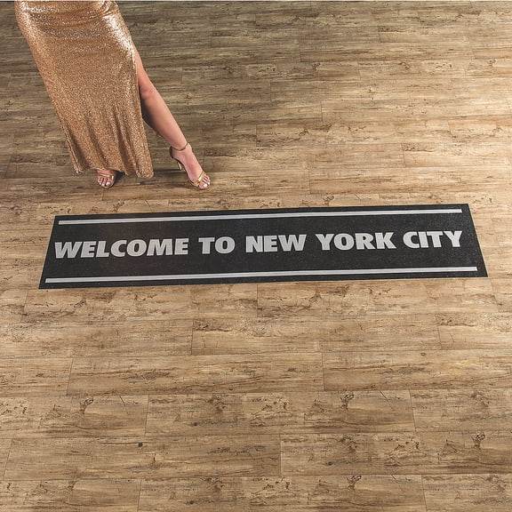 Welcome To New York Cling 70In - Party Decor - 2 Pieces