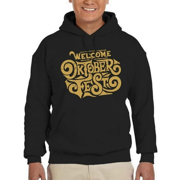 Welcome To Oktoberfest Gold Hoodie Men -Image by Shutterstock, Male 3X-Large