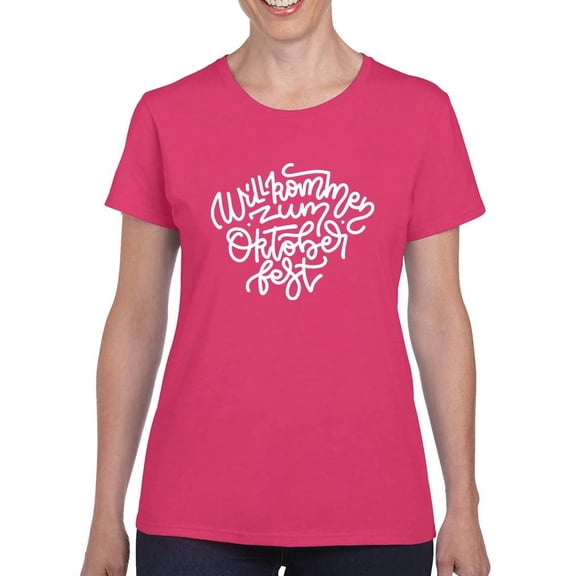 Welcome To Oktoberfest! T-Shirt Women -Image by Shutterstock, Female x-Large