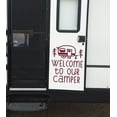thumbnail image 1 of Welcome To Our Camper RV Accessory Decals Wall Decor Vinyl Art Stickers 20x23-Inch Burgundy, 1 of 2
