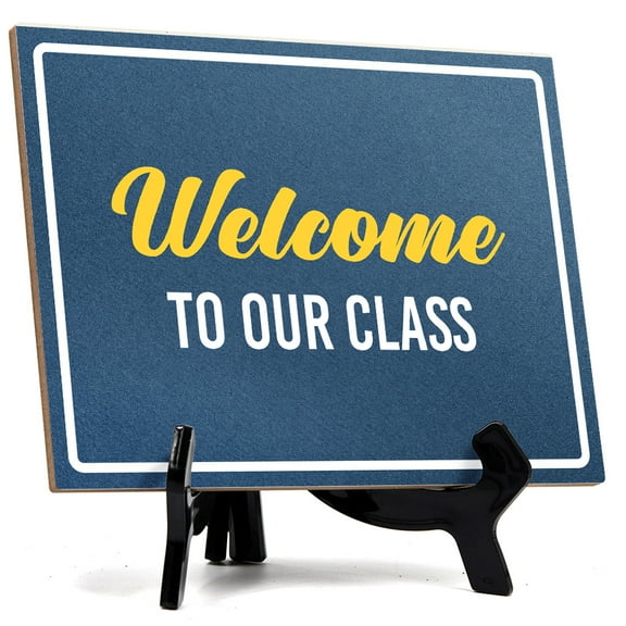 Welcome To Our Class Table Sign with Acrylic Stand (6x8“) | Classroom Decor