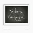 thumbnail image 1 of Welcome To Our Engagement Party Vintage Chalkboard Wedding Party Signs, 1 of 2