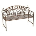 thumbnail image 1 of Welcome To Our Garden Metal Garden Bench, 1 of 3