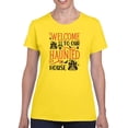thumbnail image 1 of Welcome To Our Haunted House T-Shirt Women -Image by Shutterstock, Female XX-Large, 1 of 4