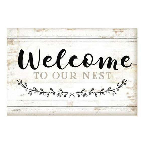 Welcome To Our Nest Wood Shiplap Style Wall Sign 12x18