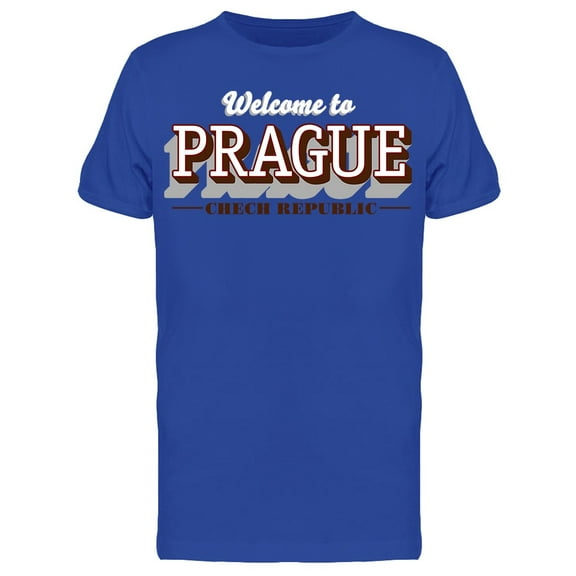 Welcome To Prague Vintage T-Shirt Men -Image by Shutterstock, Male 3X-Large