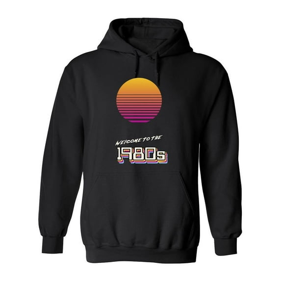 Welcome To The 1980 Hoodie Men -Image by Shutterstock, Male XX-Large