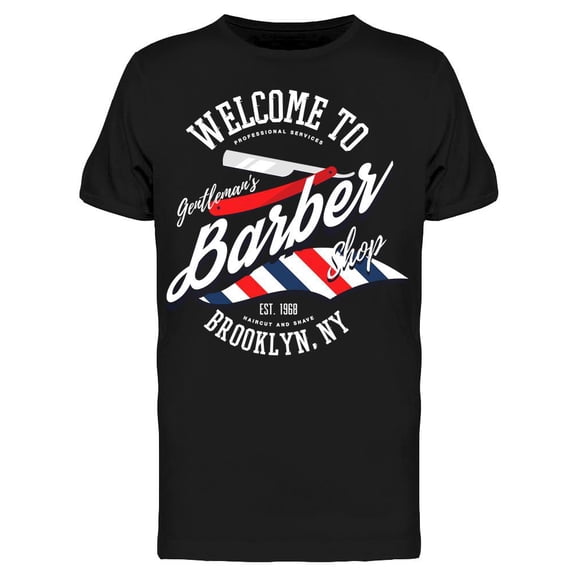 Welcome To The Barber T-Shirt Men -Image by Shutterstock, Male XX-Large
