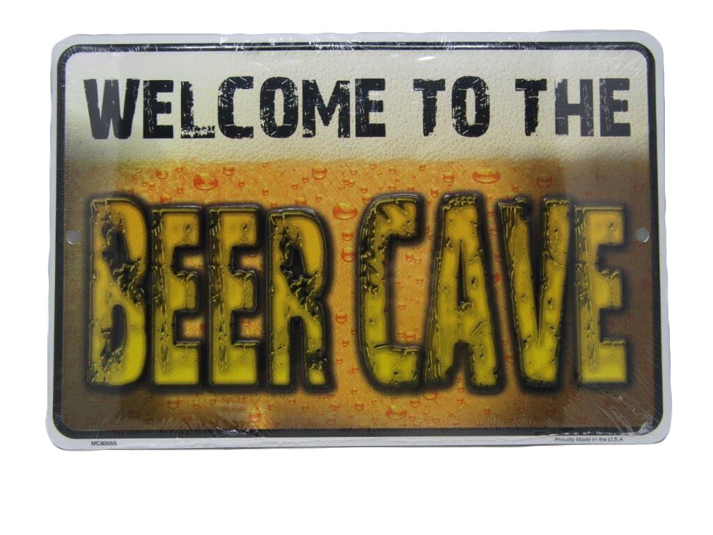 Welcome To The Beer Cave Drinking Man Cave 8