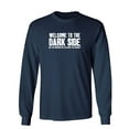 thumbnail image 1 of Welcome To The Dark Side We Lied About the Cookies Sarcastic Novelty Gift Idea Adult Humor Funny Men's Long Sleeve Shirts, 1 of 3