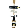 thumbnail image 1 of Northlight Welcome To The Lake Paddle Wall Sign - 31.5", 1 of 6