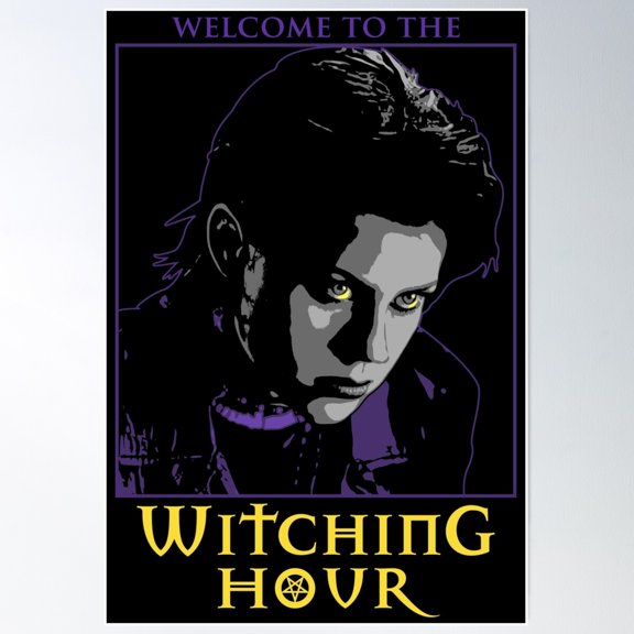 Welcome To The Witching Hour Poster Wall Art, Modern Wall Decor For Living Room Bedroom, 8x12 UNFRAMED