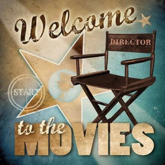 Welcome ToThe Movies Canvas Art - Conrad Knutsen (24 x 24)