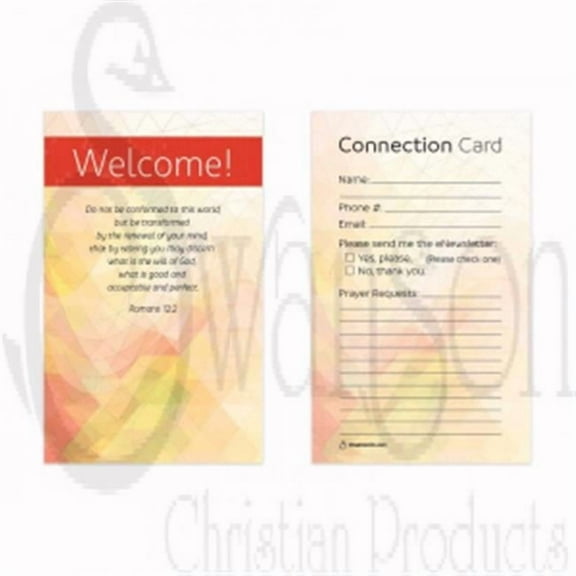 Welcome Visitor Card - Pack of 50