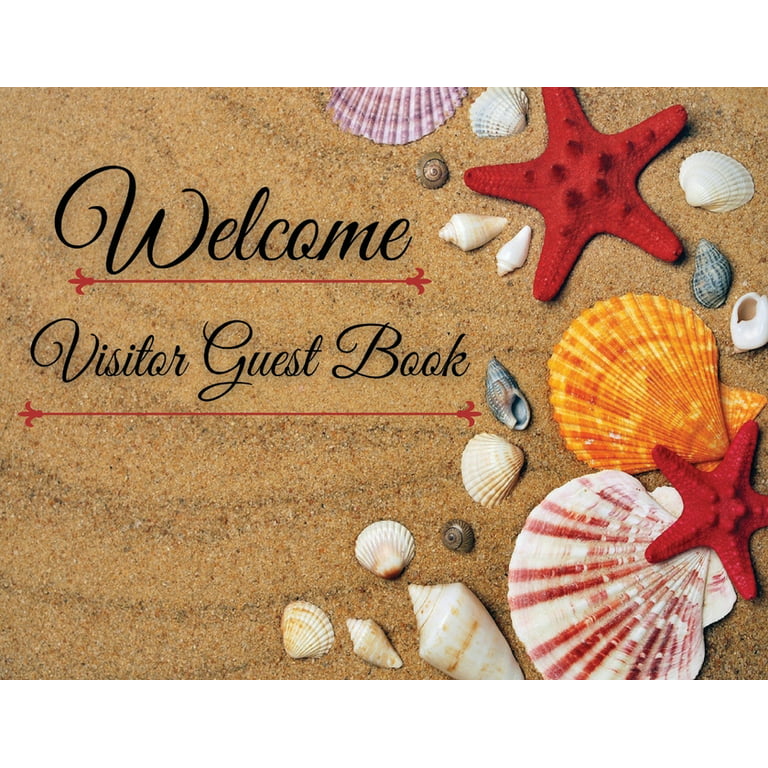 Welcome - Visitor Guest Book : Guest Book for Vacation Home Single-Sided  Sing-In Visitor log Book Vacation Rental Vacantion Home Airbnb Guest Sing  In
