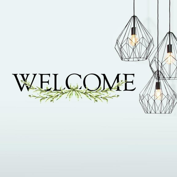 Welcome Wall Quote Peel and Stick Decal