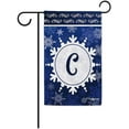 thumbnail image 1 of Welcome Winter Snowflake Monogram C Decorative Garden Flag Initial Letter Snow Deocr Banner for Outside 12.5X18 Inch Double Sided, 1 of 6