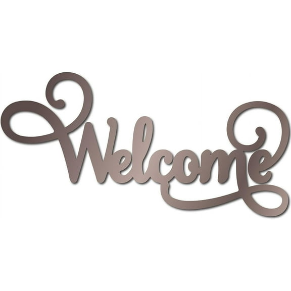 Welcome Wood Cutout Sign Word Sculpture Wood Sign Unfinished Laser Cut Wooden Welcome Wall Art Decoration Hanging Rustic