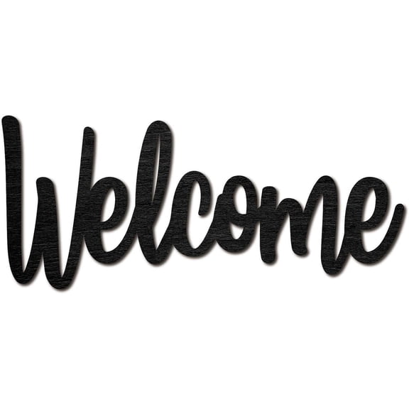 Welcome Wood Wall Sign Wooden Art Letter Wall Decor Display Laser Cut Wooden DIY Crafts Unfinished DIY