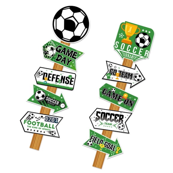 Welcome Yard Sign Football Direction Markers For Soccer Parties And Birthday Celebrations
