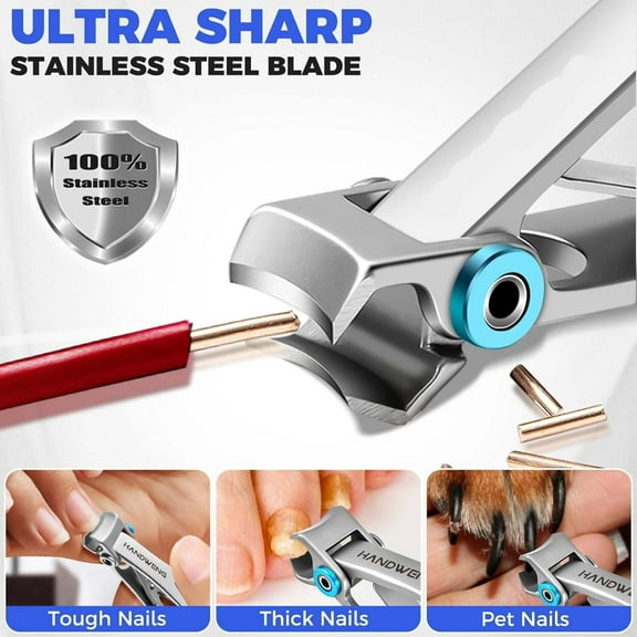 Welcome to my boutique. Heavy Duty Large Toe Nail Clippers for Thick Nails for Seniors, Ultra Sharp Wide Jaw Opening Toenail Clippers Fingernail Clippers Cutter for Tough Nails