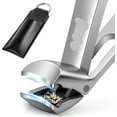 thumbnail image 1 of Welcome to my boutique. Toenail Clippers for Seniors Thick Nails - Ergonomic Large Angled Head Nail Clippers with Catcher, Mess Free Wide Jaw Sharp Blade Nail Cutter Gifts for Him Men & Women, Sliver, 1 of 4