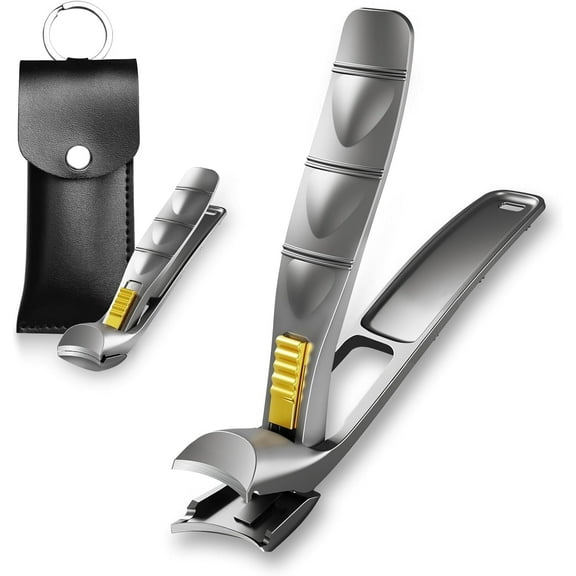 Welcome to my boutique. Toenail Clippers for Seniors Thick Nails, Lockable Angled Head Large Nail Cutter Trimmer with Wide Opening, Fingernail Toe Nail Clippers with Catcher for Men Women Adult