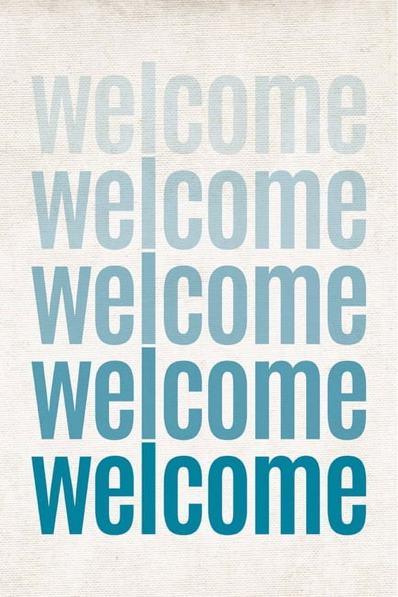 Welcome, ombre poster print