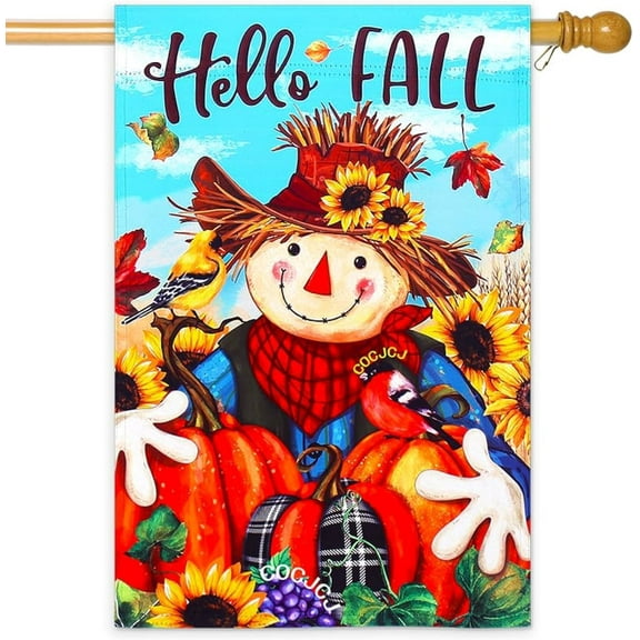 Welcome spring summer bird flags for outside 28x40 double sided, summer house flags, Large Flags Outdoor flags for outside decoration