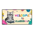 thumbnail image 1 of Welcome to American Shorthair Classroom Teacher Dog Mom Desk Mat Full Keyboard Mouse Pad Cat Lover Kitten Owner Gifts Large Mousepad - 02015, 1 of 5