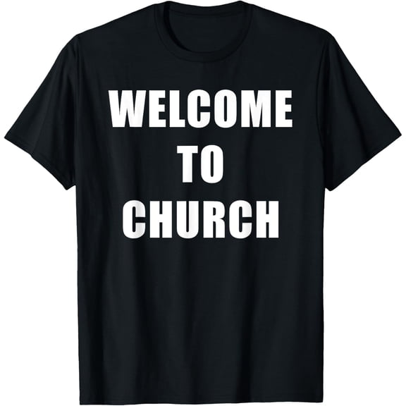 Welcome to Church – Christian Staff & Hospitality Uniform T-Shirt