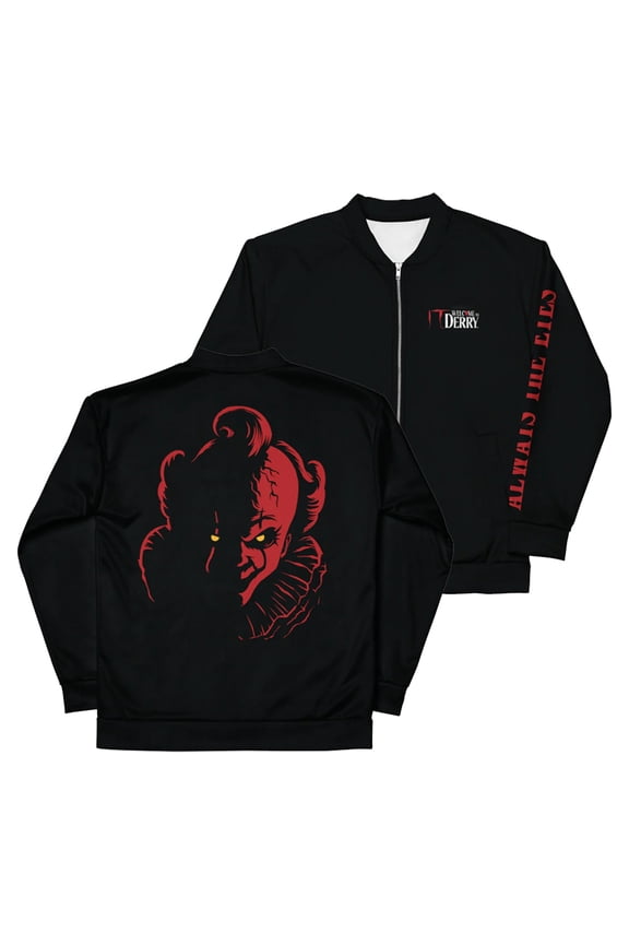 Welcome to Derry Always The Eyes Zipper Jacket Long Sleeve Streetwear Women Men Zip Sweatshirts
