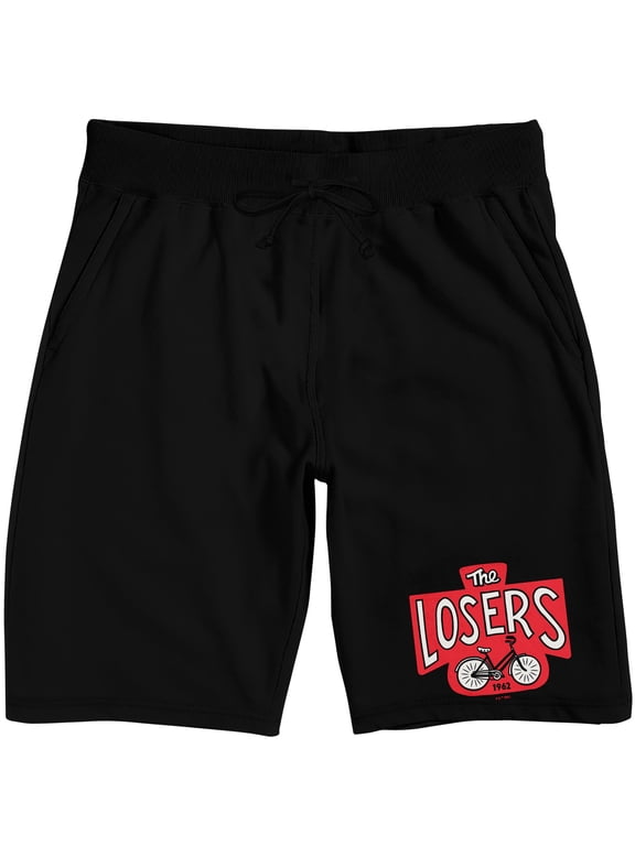 Welcome to Derry Men's Lounge Shorts - The Losers Club Screen-Print Graphic - Elastic Drawstring Waistband - Officially Licensed-Medium