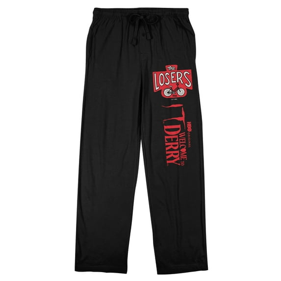 Welcome to Derry Pennywise on Black Adult Sleep Pant-Large