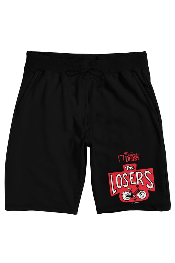 Welcome to Derry The Losers on Black Adult Lounge Short-Large