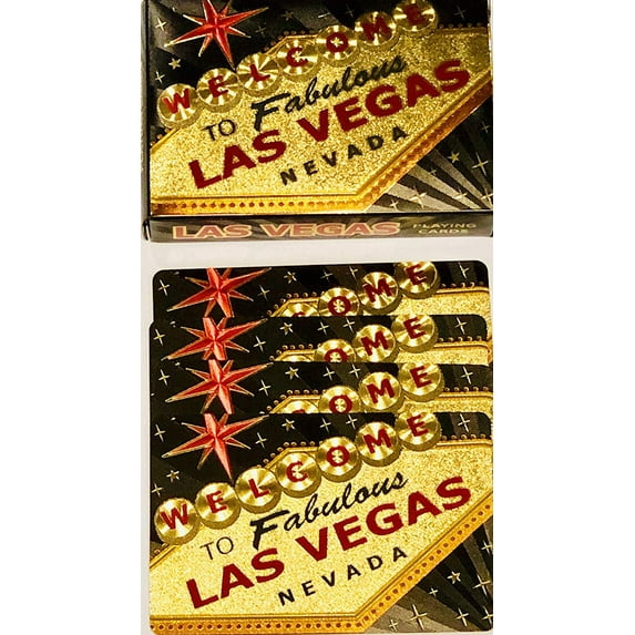 Welcome to Fabulous Las Vegas Black Foil Playing Cards\