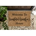 thumbnail image 1 of Welcome to Grandma and Grandpa's House | Grandparents Doormat | Welcome Mat | Funny Door Mat | Home Doormat | Housewarming | Closing Gift, 1 of 2